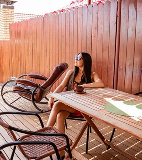 Баня с террасой