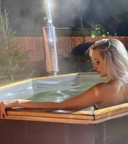 Банный чан на дровах