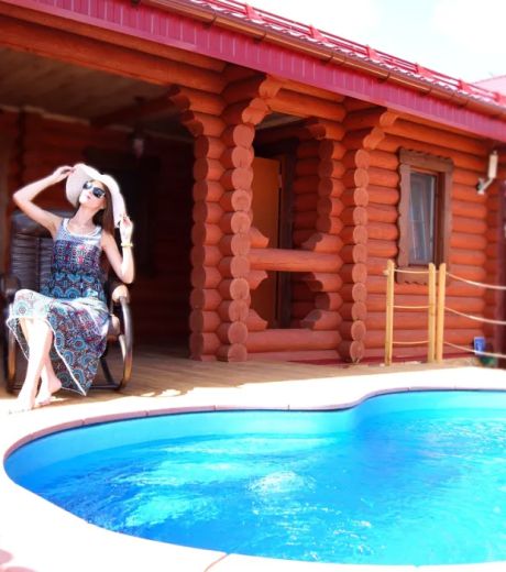 Баня с бассейном